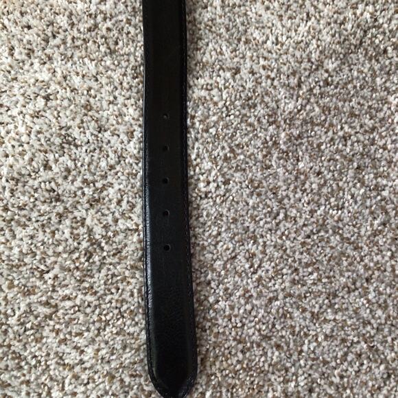 Alton Lane Italian Leather Belt Size 44 Black USA Made Classic Menswear - Picture 8 of 16